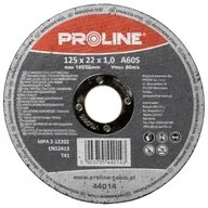 Materiały ścierne - Proline Tarcza do cięcia stali kwasoodpornej T41 125x1.0x22 mm A60S 44014 PX44014 - miniaturka - grafika 1