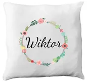 Poduszki - Prezent Poduszka Z Imieniem Wiktor, 3 - miniaturka - grafika 1