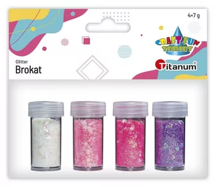 Brokat Sypki Mix Fiolet Różowy 4X7G Titanum - Pasmanteria - miniaturka - grafika 1