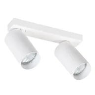 Lampy sufitowe - Reflektor sufitowy spot natynkowy Alasa listwa biały 2xGU10x10W wym: 10 x 20 x 5,5 cm metal Alfa - miniaturka - grafika 1