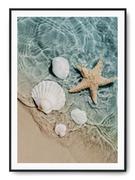 Plakaty - Plakat r B1 70x100 cm Plaża Woda Relaks Ocean Morz - miniaturka - grafika 1