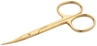 Akcesoria do paznokci - Aba Group Profesjonalne Nożyczki Do Skórek Zagięte Złote 25mm 1467 - miniaturka - grafika 1