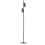 Lampy stojące - Podłogowa lampa VIVI AZ5725 Azzardo podwójna tuby metal czarny złoty - miniaturka - grafika 1
