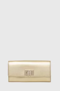 Portfele - Furla portfel skórzany kolor złoty PCV0ACO BX2658 CGD00 - grafika 1