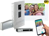 Wideodomofony - Ukośna skrzynka na listy z wideodomofonem Vidos ONE S2201D-SKM monitor M2010W - miniaturka - grafika 1