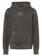Bluzy męskie - Tommy Jeans Męska bluza z kapturem Mężczyźni Bawełna szary jednolity, S - miniaturka - grafika 1