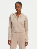 Bluzy damskie - Juicy Couture Bluza Madison JCWA122001 Beżowy Slim Fit - miniaturka - grafika 1