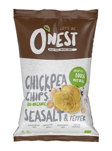 Onest Chipsy z ciecierzycy z solą morską i pieprzem czarnym 40 g Bio - żywność - Chipsy - miniaturka - grafika 1