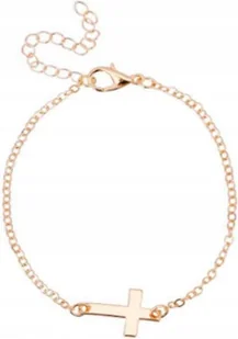 Złota damska bransoletka celebrytka pozłacana krzyż na prezent krzyżyk - Bransoletki Złota damska bransoletka celebrytka pozłacana krzyż na prezent krzyżyk - Bransoletki - miniaturka - grafika 1