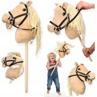 Maskotki i pluszaki - KONIK NA PATYKU KOŃ HOBBY HORSE PREMIUM GŁOWA KONIA NA PATYKU DO SKAKANIA - miniaturka - grafika 1