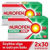 Stawy, mięśnie, kości - RECKITT BENCKISER (POLAND) S.A. Nurofen Express Forte 400 mg 2 x 30 kapsułek - miniaturka - grafika 1