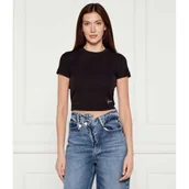 Koszulki i topy damskie - GUESS T-shirt BASIC | Cropped Fit - miniaturka - grafika 1