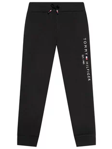Tommy Hilfiger Spodnie dresowe Essential KS0KS00214 Czarny Regular Fit - Spodnie i spodenki dla chłopców - miniaturka - grafika 1