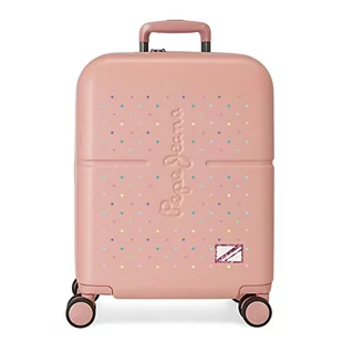 Pepe Jeans Carina Walizka kabinowa Różowy 40x55x20 cms Twarde ABS Zamknięcie TSA Wbudowany 37L 3,22 kg 4 koła Podwójne bagaż ręczny, Różowy, Maleta, Walizka kabinowa - Walizki - miniaturka - grafika 1