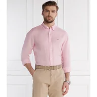 Koszule męskie - Tommy Hilfiger Lniana koszula PIGMENT DYED | Regular Fit - miniaturka - grafika 1