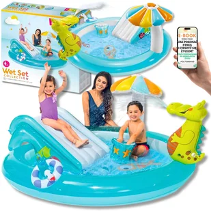 Wodny Raj dla Dzieci INTEX PLAC ZABAW BASEN DMUCHANY DLA DZIECI DZIECIĘCY Do Ogrodu Na Plaże + EBOOK-1 - Place zabaw - miniaturka - grafika 1