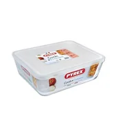Naczynia żaroodporne - Pojemnik żaroodporny CookFreeze prostokątny z plastikową pokrywką 2,6 l transparentny PYREX - miniaturka - grafika 1