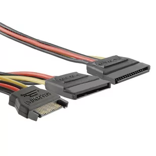 Qoltec 0.5 m rozgaleziacz SATA na 2xSATA M/2xF 27615 - Kable komputerowe i do monitorów - miniaturka - grafika 4