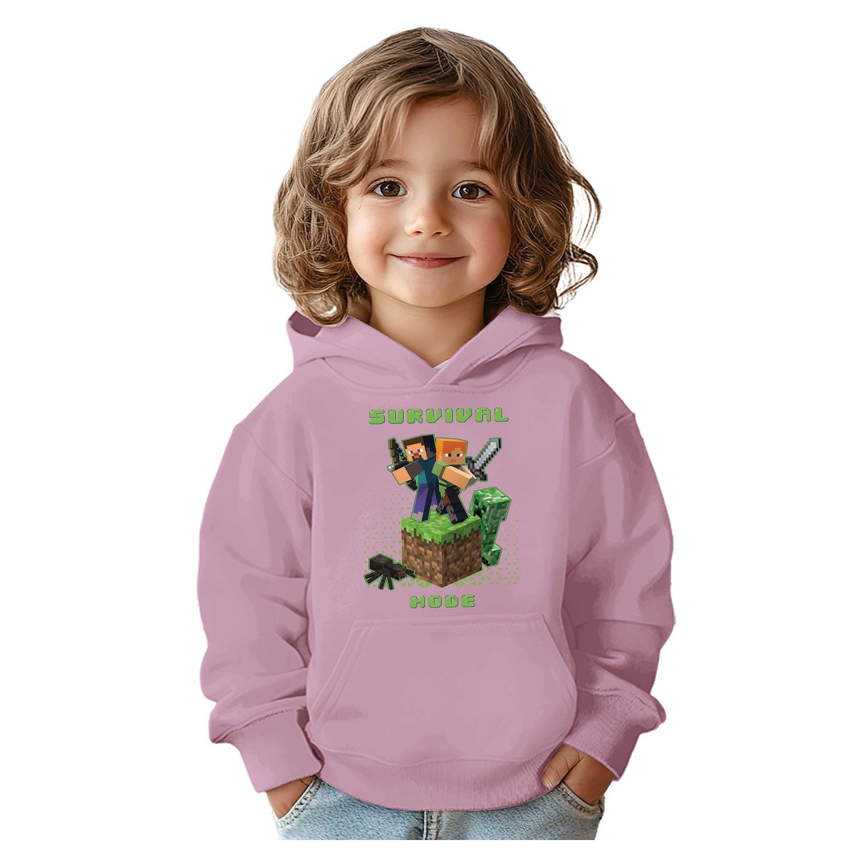 BLUZA DZIECIĘCA MINECRAFT 110-122 CHŁOPIĘCA DZIEWCZĘCA PREZENT