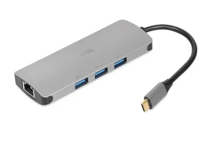 IBOX HUB USB IUH3RJ4K USB3.2 LAN HDMI 4K PD100W - Huby USB - miniaturka - grafika 1