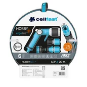 Węże ogrodowe i zraszacze - Cellfast Cell Fast Zestaw ogrodowy 20m 1/2&quot Hobby Ergo Line - miniaturka - grafika 1