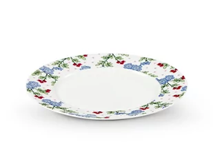 Talerz deserowy IRIS biały/niebieski/zielony/różowy / Ø19 / porcelana - Talerze - miniaturka - grafika 1