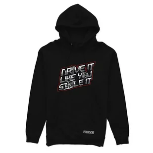 Czarna bluza z kapturem DRIVE LIKE YOU STOLE IT-3XL - Odzież do sportów motorowych - miniaturka - grafika 1