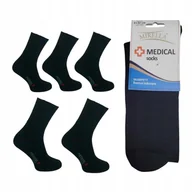 Skarpetki męskie - Skarpety Męskie Mirella Bezuciskowe Zdrowotne Medyczne 47 - 49 5szt Zestaw - miniaturka - grafika 1