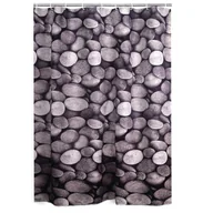Zasłony prysznicowe - Ridder 403270 00 zasłona prysznicowa tekstylna ok. 180 x 200 cm, piedras 403270-00 - miniaturka - grafika 1