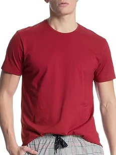 CALIDA Męski t-shirt Remix Basic, rumba red, 52/54 PL - Koszulki męskie - miniaturka - grafika 1