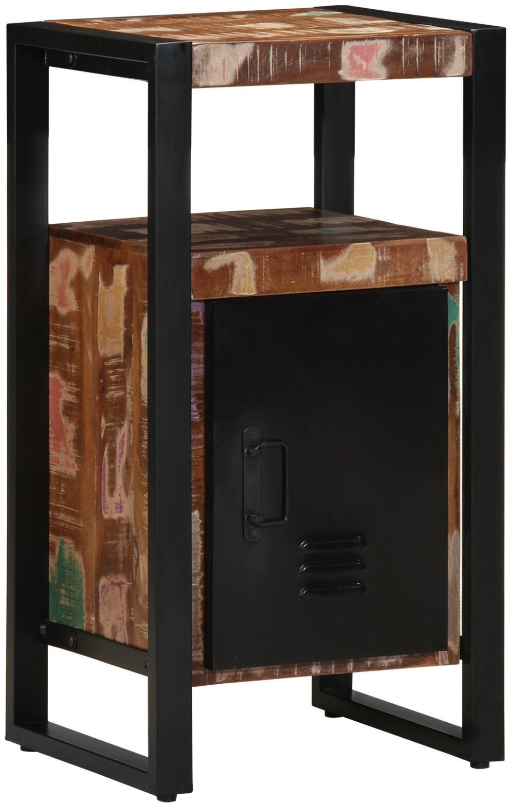 vidaXL Szafka łazienkowa wielokolorowa 40x35x75 cm z litego drewna pochodzącego z odzysku