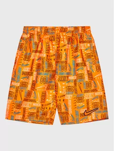 Nike Szorty kąpielowe Logo Mashup NESSC791 Pomarańczowy Regular Fit - Kąpielówki dla chłopców - miniaturka - grafika 1