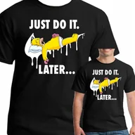 Koszulki męskie - Koszulka Simpsons Homer Just Do It S 0790 Czarna - miniaturka - grafika 1