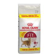 Sucha karma dla kotów - 10 + 2 gratis! Royal Canin karma sucha, 12 kg - Regular Fit 32 - miniaturka - grafika 1