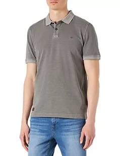 Camel Active Męska Koszulka Polo, Szary Stone Grey, M - Koszulki męskie - miniaturka - grafika 1