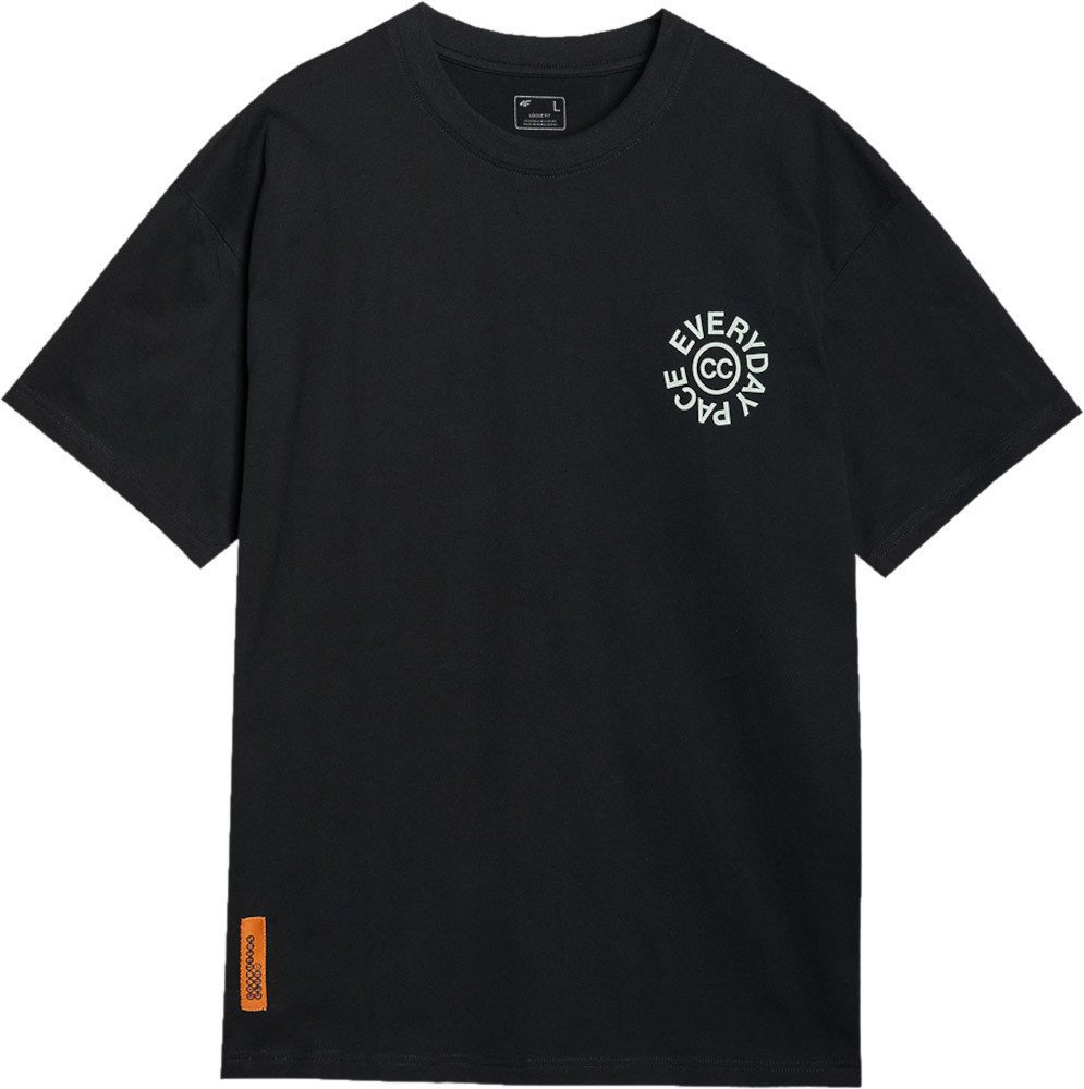 T-shirt męski 4F WSS25TTSHM1979 - czarny XXL