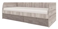Meble do sypialni - Łóżko Jazz 2S/90X200 Kasztan Nairobi / Onyx - miniaturka - grafika 1