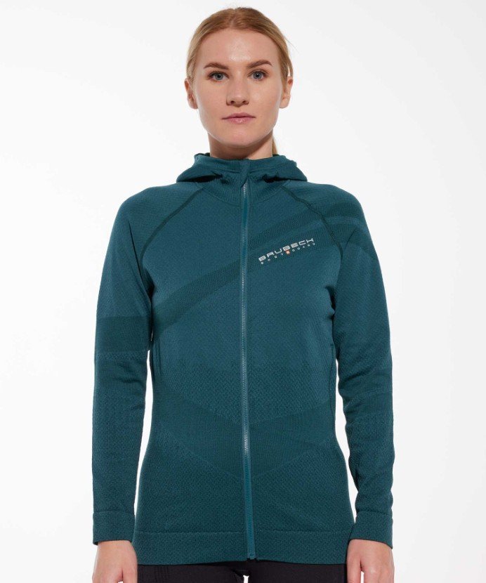 Bluza damska wełniana z kapturem Brubeck THERMO WOOL by Pustelnik