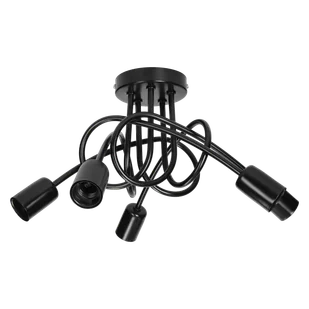 Lampa sufitowa MALAGA 5xE27 - czarny - Oprawy, klosze i abażury - miniaturka - grafika 1