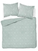 Pościel - Pościel z mikrofibry 220x200 Kwiaty miętowa 4586 A 30 Light - miniaturka - grafika 1