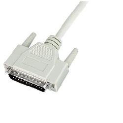 Nilox RS232 25pin/25pin, 3 m, M/M – kabel sieciowy (3 m, M/M) biały
