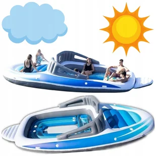 Jacht Dmuchany Wieloosobowy Nadmuchiwana Łódź do Raftingu dla 4-6 Osób - Zabawki do kąpieli - miniaturka - grafika 1