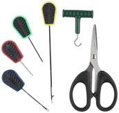 Inne akcesoria dla wędkarzy - MIKADO nożyczki, zaciskacz, igły, wiertło do kulek - miniaturka - grafika 1