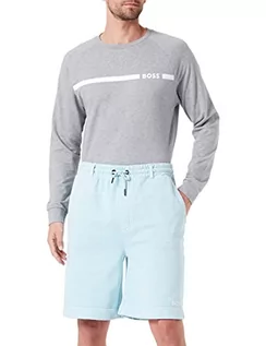Spodnie męskie - BOSS Spodnie męskie Seneon Jersey, Open Blue461, XL - grafika 1