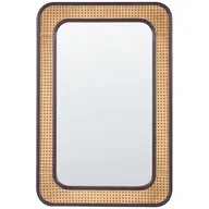 Lustra - Lustro ścienne 60 x 90 cm czarne BERNAS Lumarko! - miniaturka - grafika 1