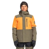 Kurtki narciarskie - Dziecięca Kurtka ocieplana QUIKSILVER MISSION BLOCK B SNJT CRE0 EQBTJ03167-CRE0 – Zielony - miniaturka - grafika 1
