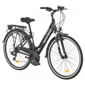 Rowery - Indiana X-Road 1.0 28 cali Damski Czarno-fioletowy 2023 - miniaturka - grafika 1