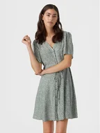 Sukienki - Vero Moda Sukienka letnia Alba 10292845 Zielony Regular Fit - miniaturka - grafika 1