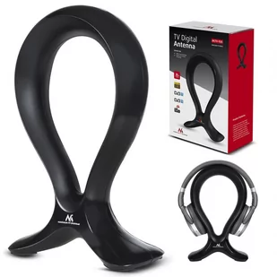 Maclean Antena TV DVB-T wewnętrzna LTE MCTV-920 czarna + EKSPRESOWA MCTV-920 - Anteny TV - miniaturka - grafika 1