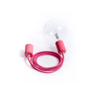 Loft metal line - 22 różowa piwonia lampa wisząca KOLOROWE KABLE - Lampy sufitowe - miniaturka - grafika 1